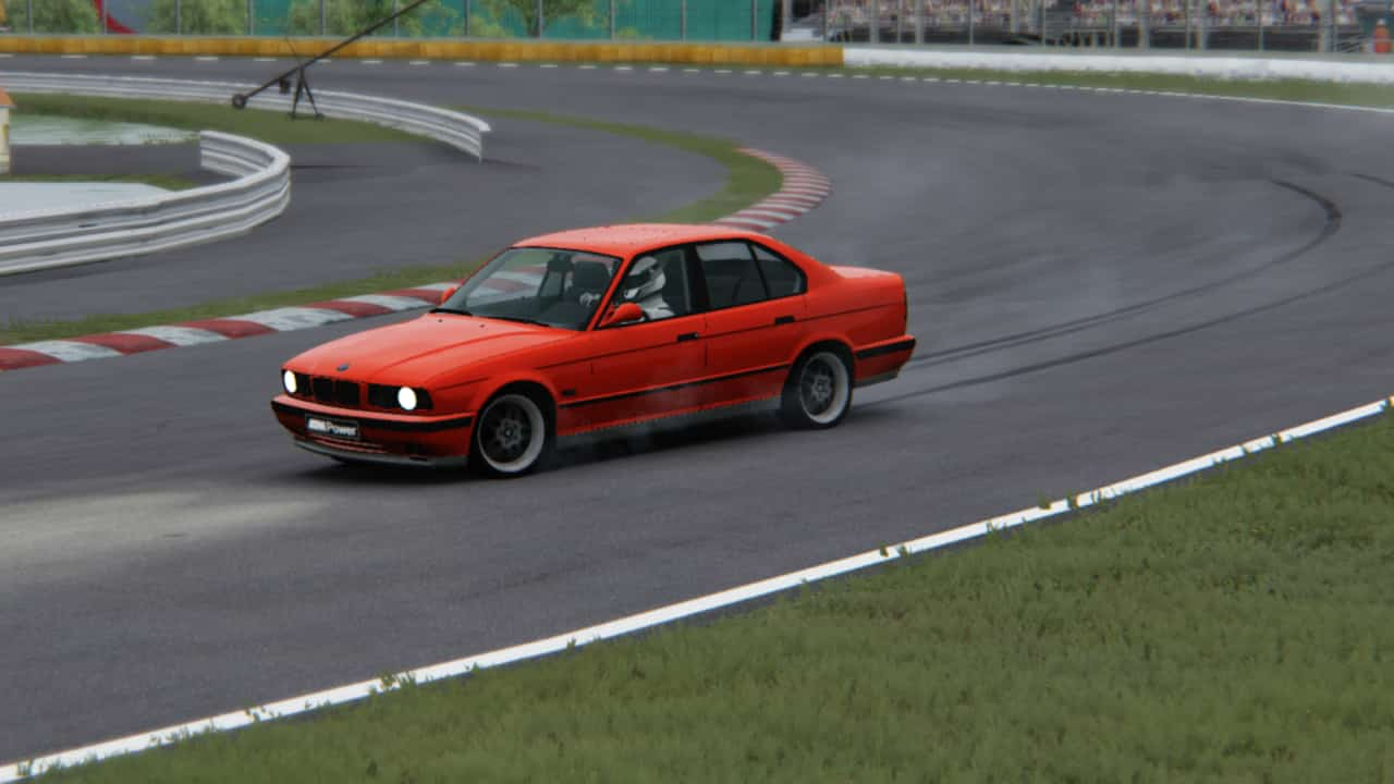 アセットコルサのカーMOD「BMW M5(E34 Facelift)Black-Alpha Nパフォーマンス」