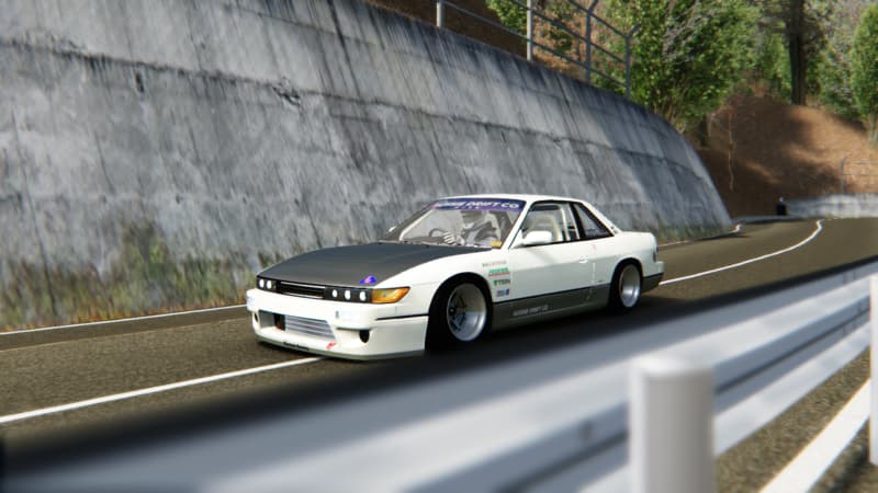 山鹿峠をテスト走行したADCのS13