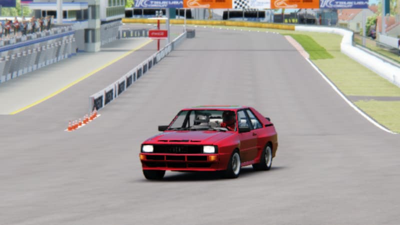 アセットコルサ「アウディ・スポーツ・クワトロ（Audi Sport quattro）」のテスト走行